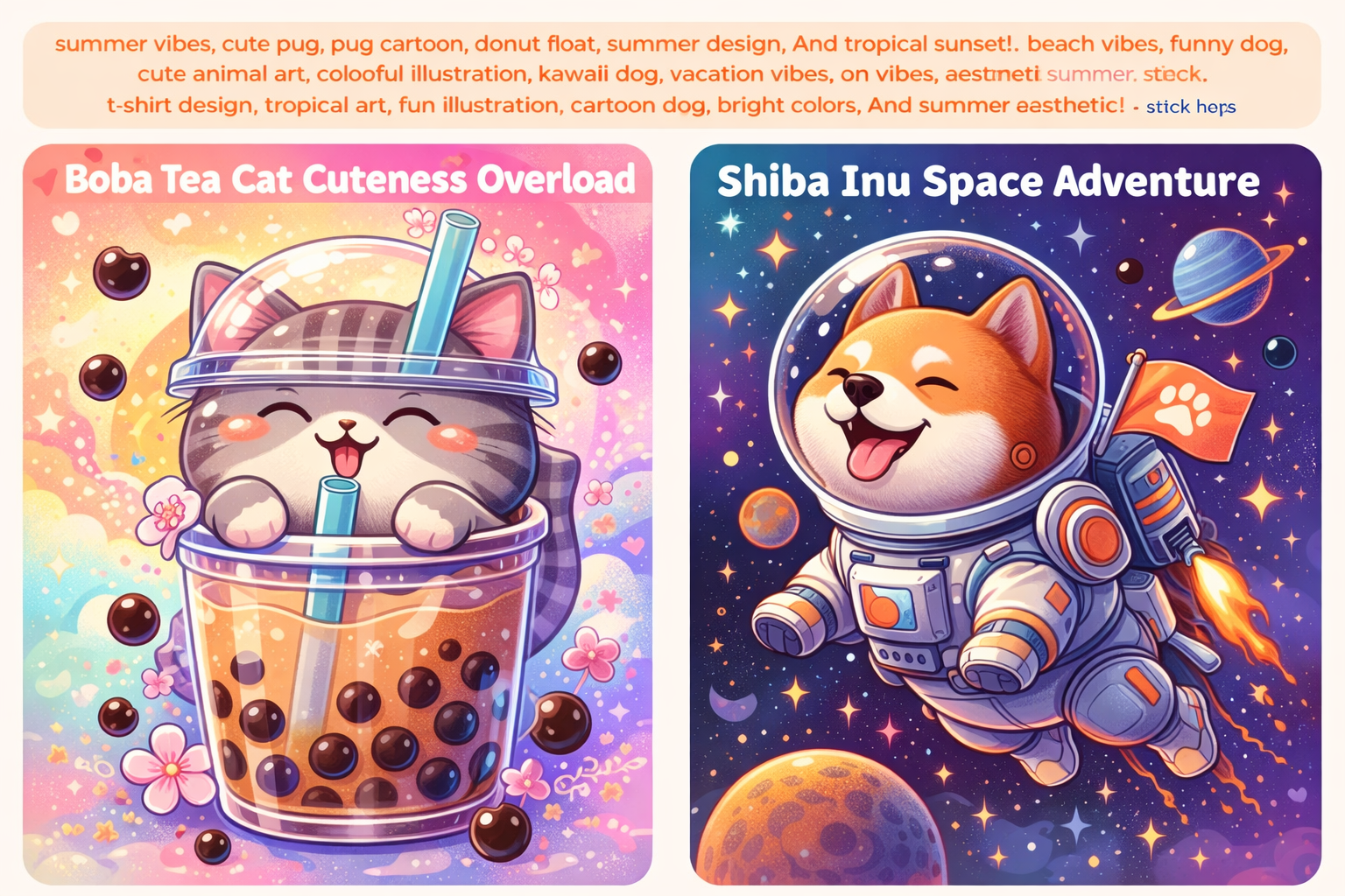 Art designs for T-shirts